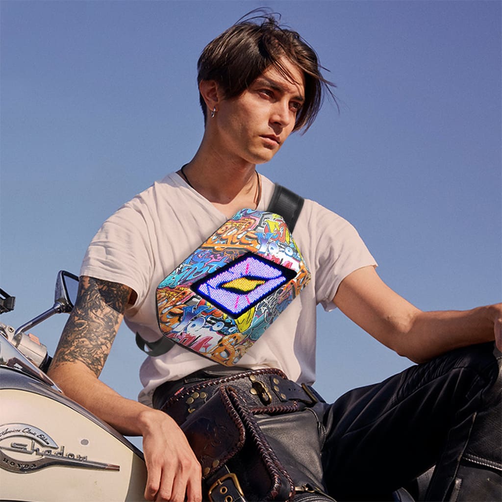 Graffiti LED Sling Bag