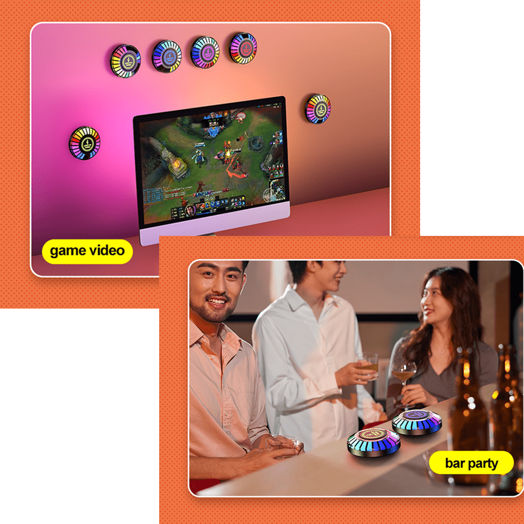 Magnetic Sound Pickup Car Ambient Light