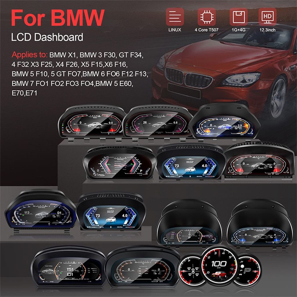 BMW LCD Digital Dashboard Cluster