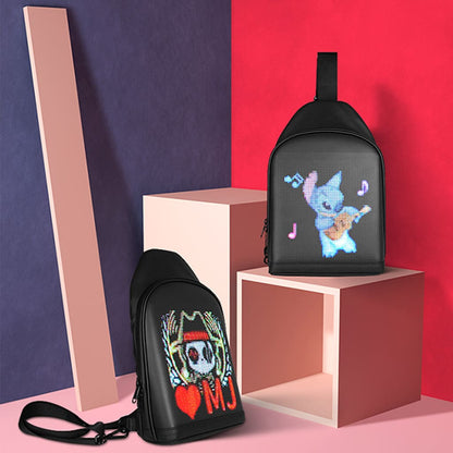 Black LED Sling Bag
