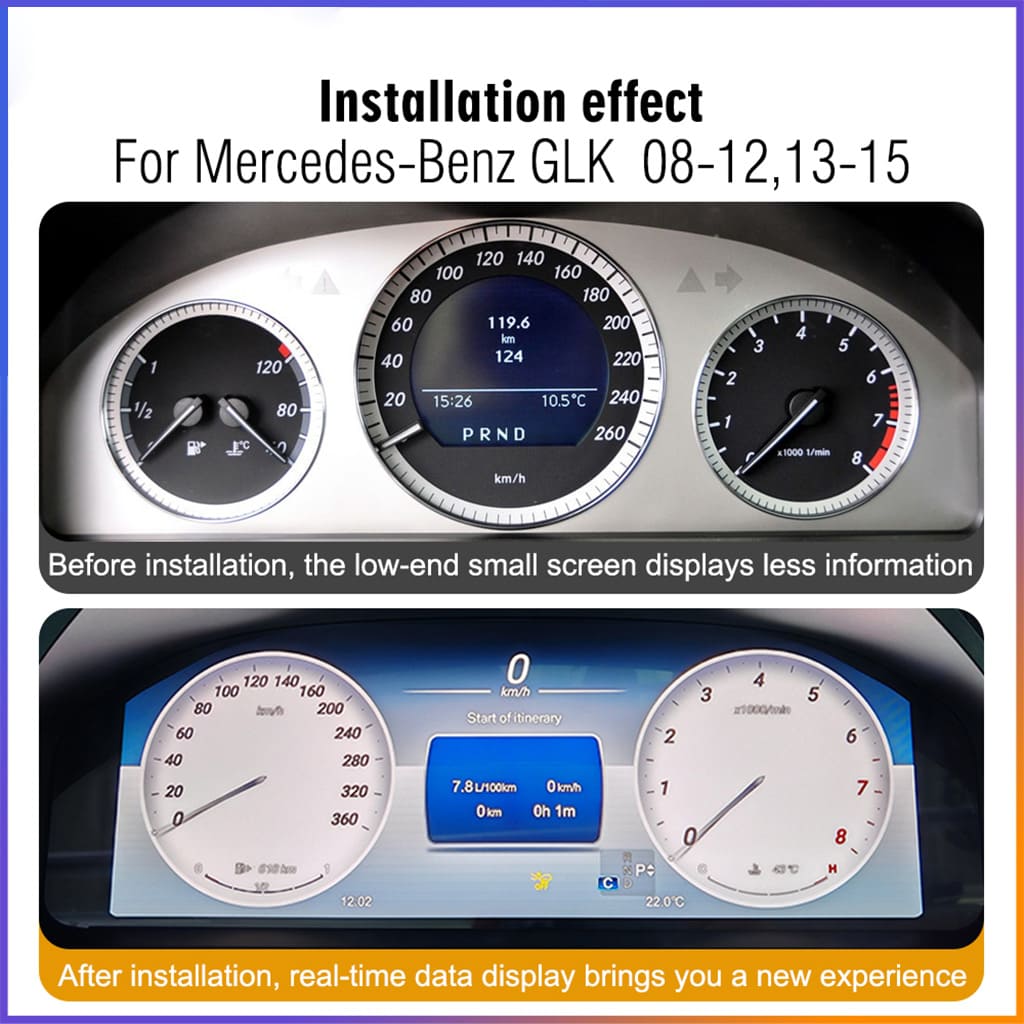 Mercedes LCD Digital Dashboard Cluster