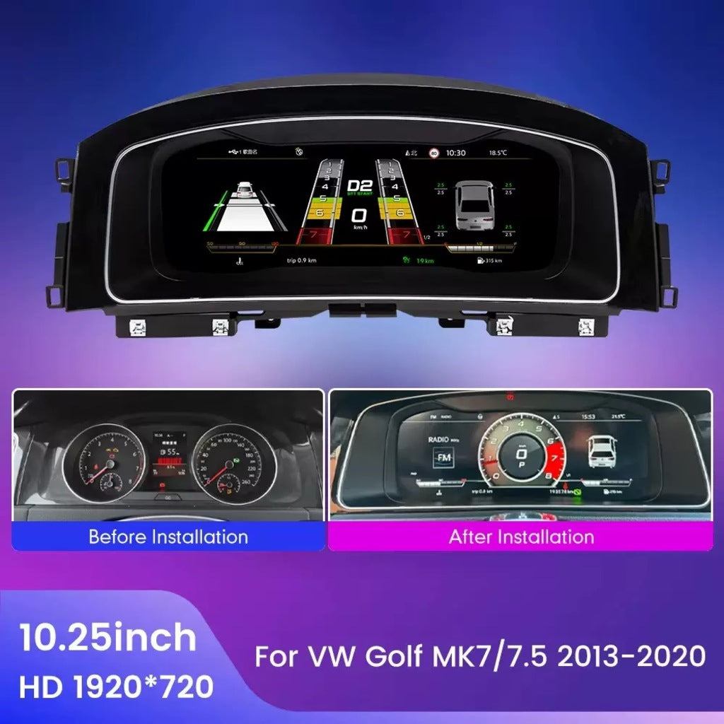 VW LCD Digital Dashboard Cluster