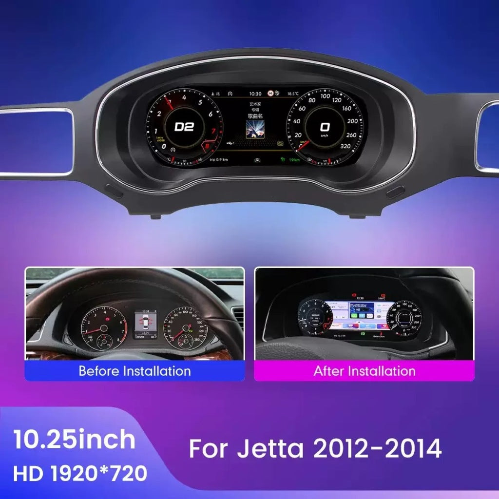 VW LCD Digital Dashboard Cluster