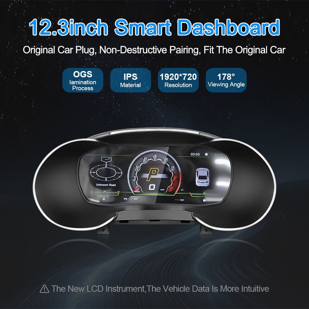 Audi LCD Digital Dashboard Cluster