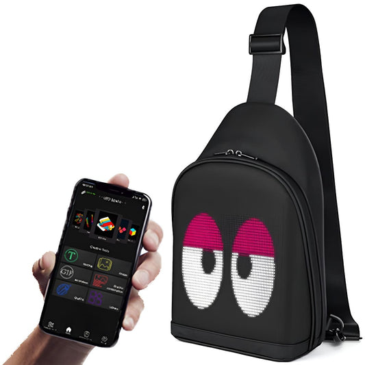 Black LED Sling Bag