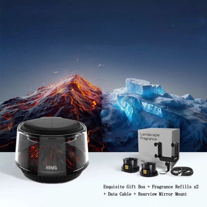 Volcano & Glacier Car Air Freshener