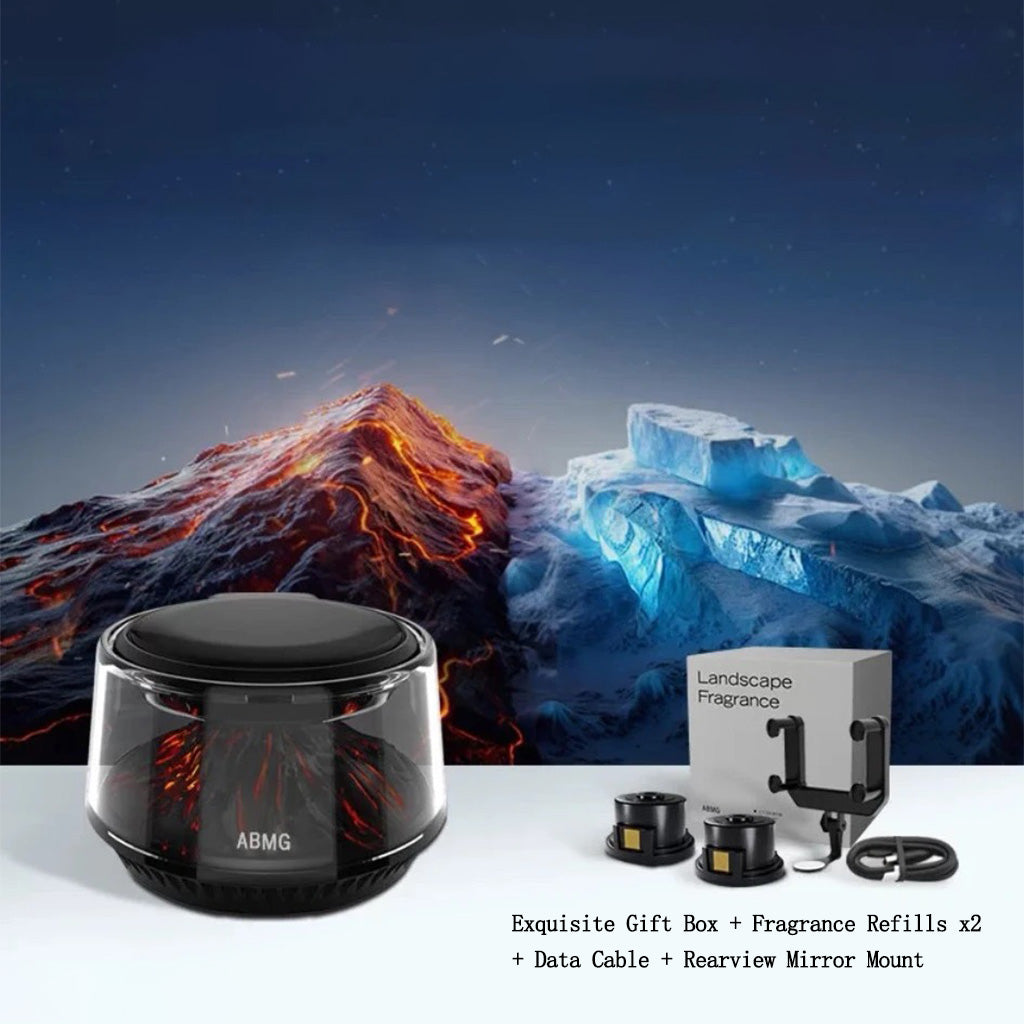 Volcano & Glacier Car Air Freshener