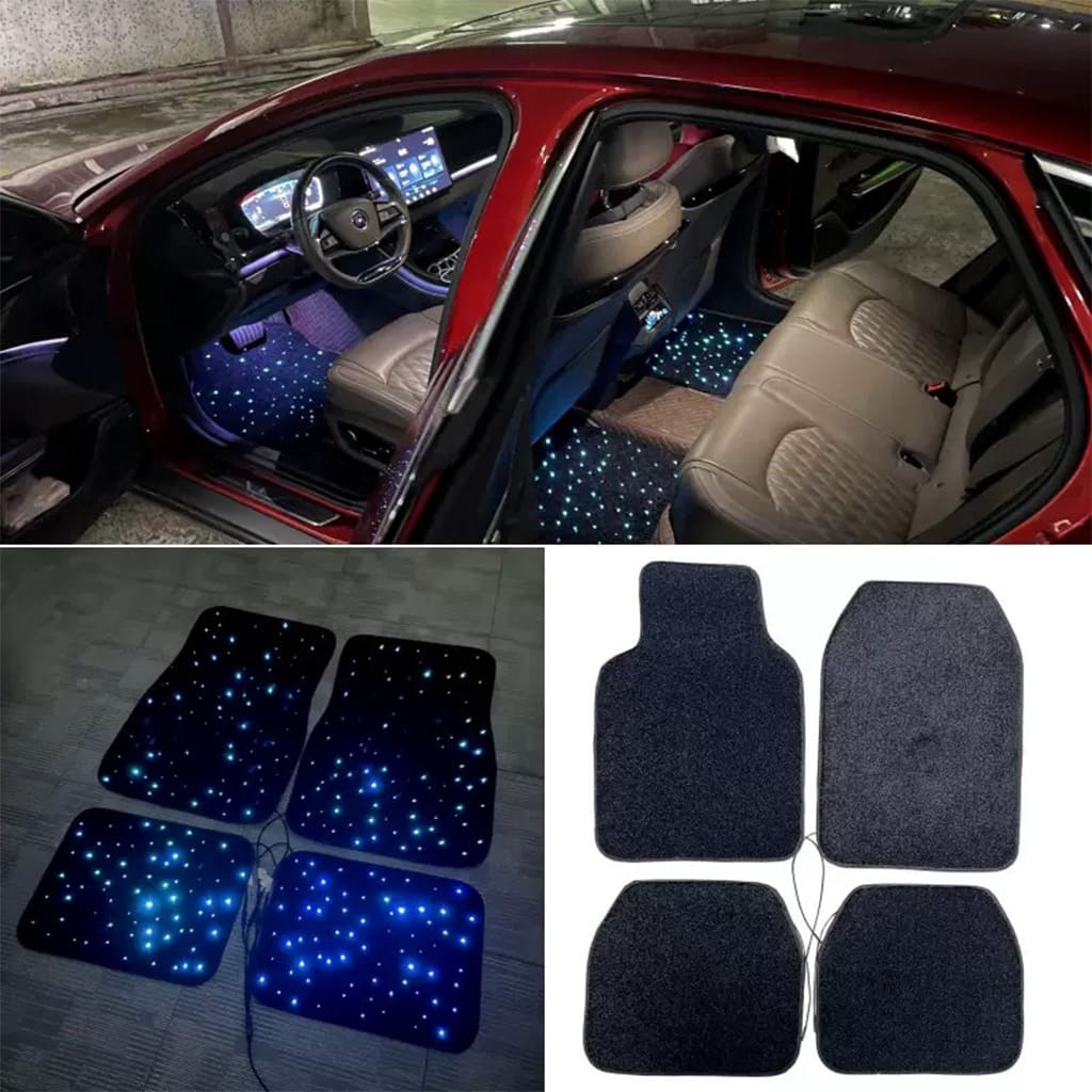 LED Starry Car Floor Mat