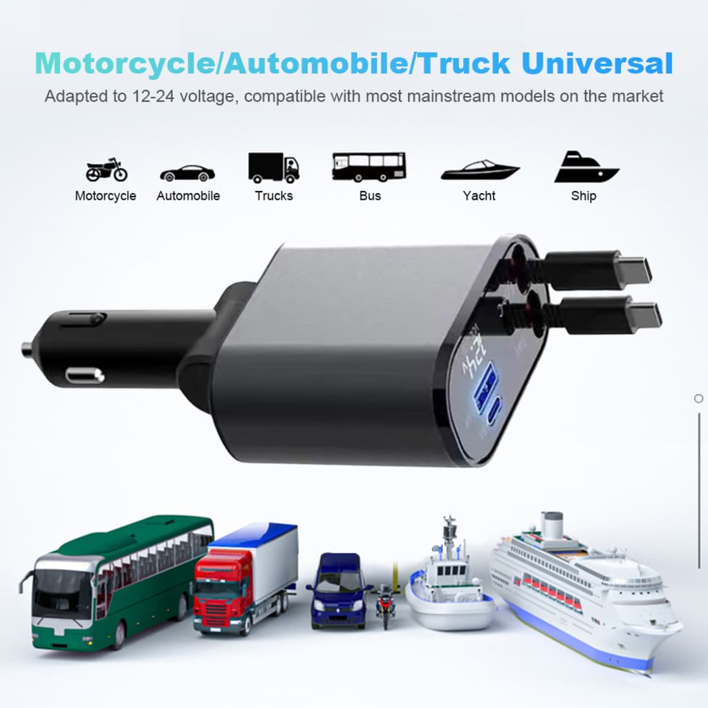 Retractable Fast Car Charger