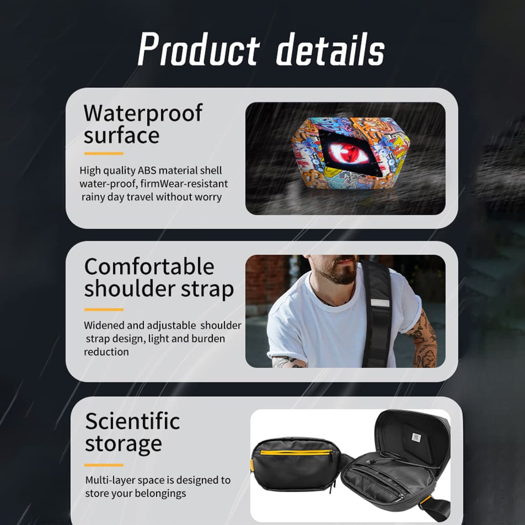 Graffiti LED Sling Bag