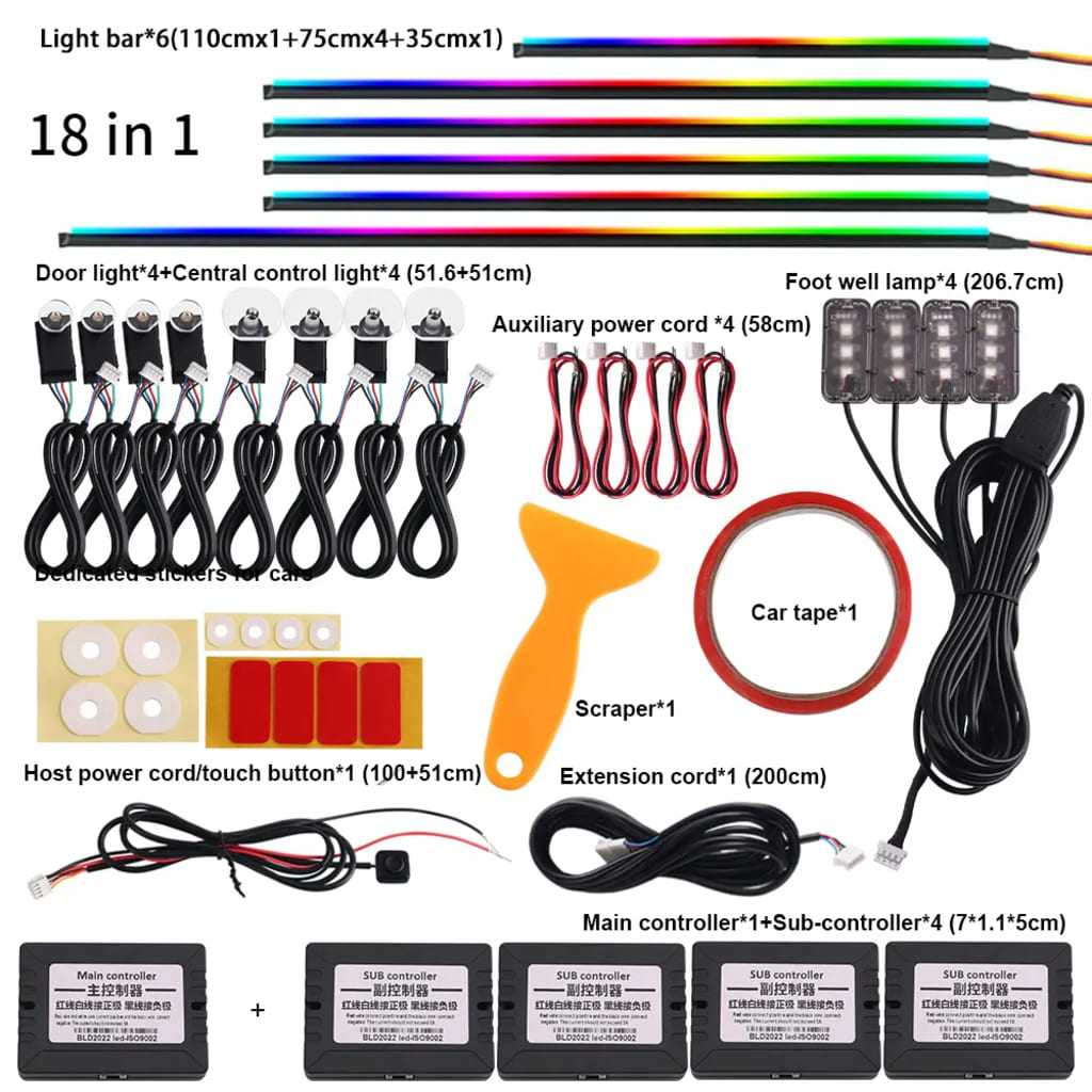 Universal Symphony Car Interior Ambient Lights