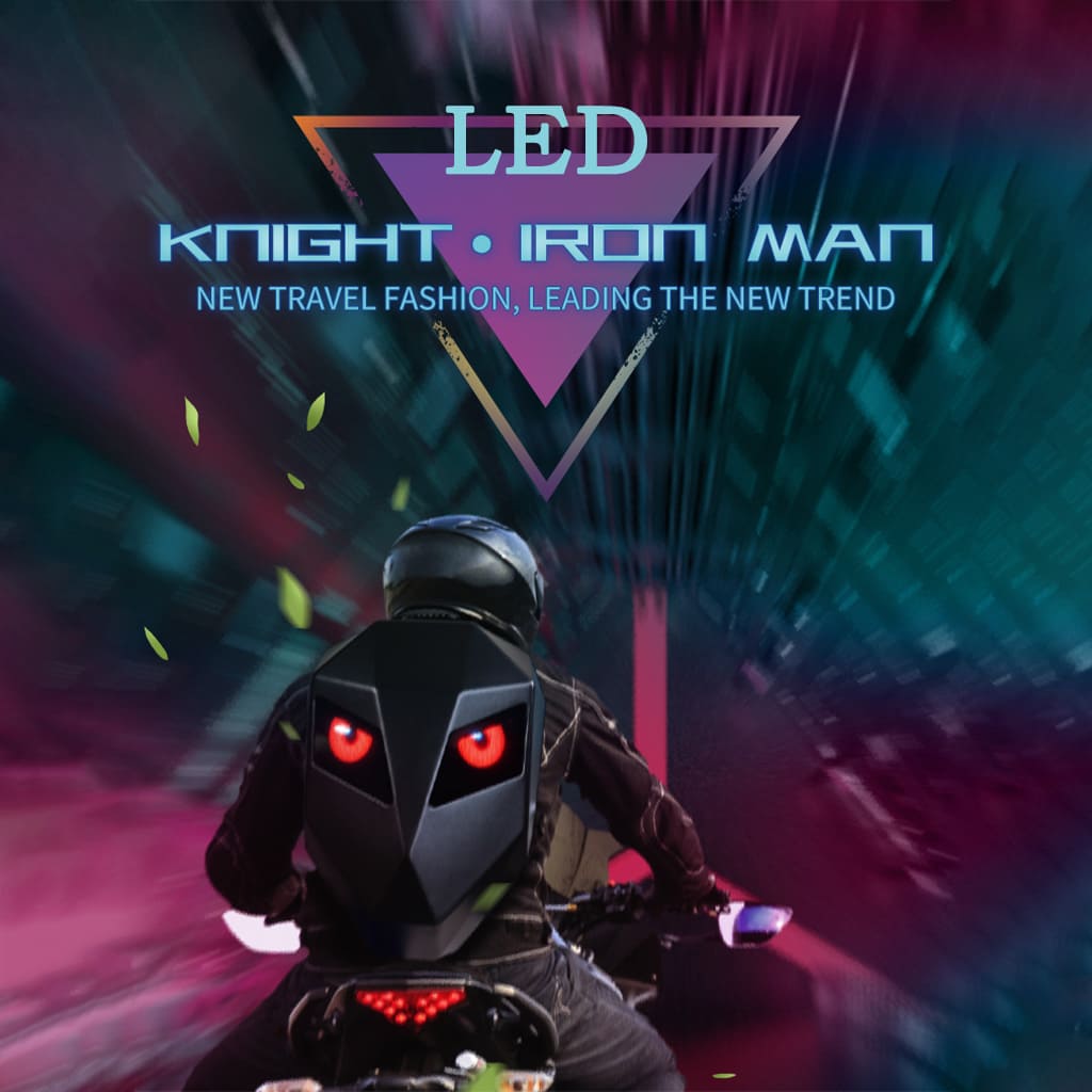 Black LED Knight Backpack
