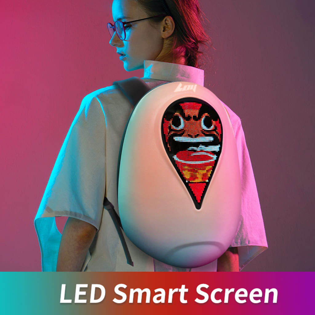 Ocean Heart LED Backpack
