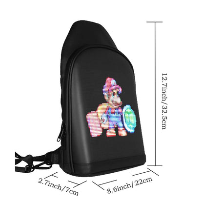 Black LED Sling Bag