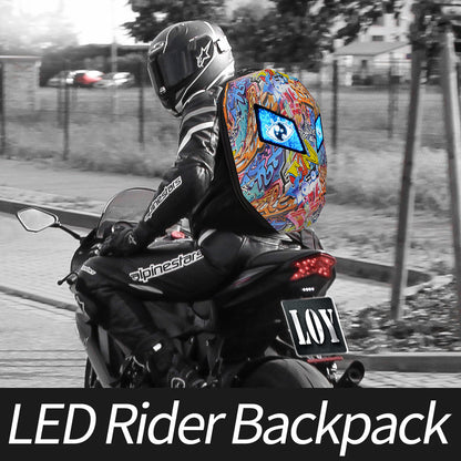 Graffiti LED Knight Backpack