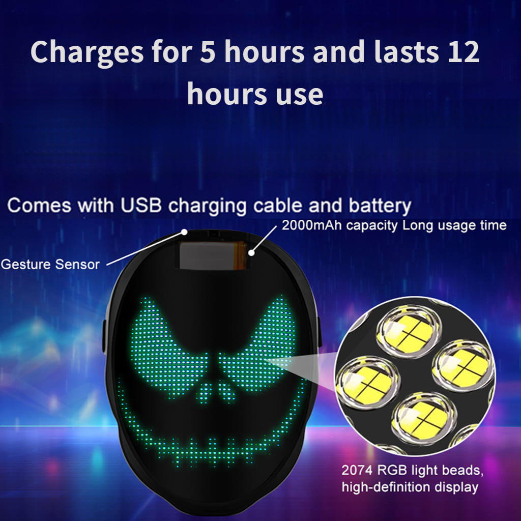 Programmable LED Mask