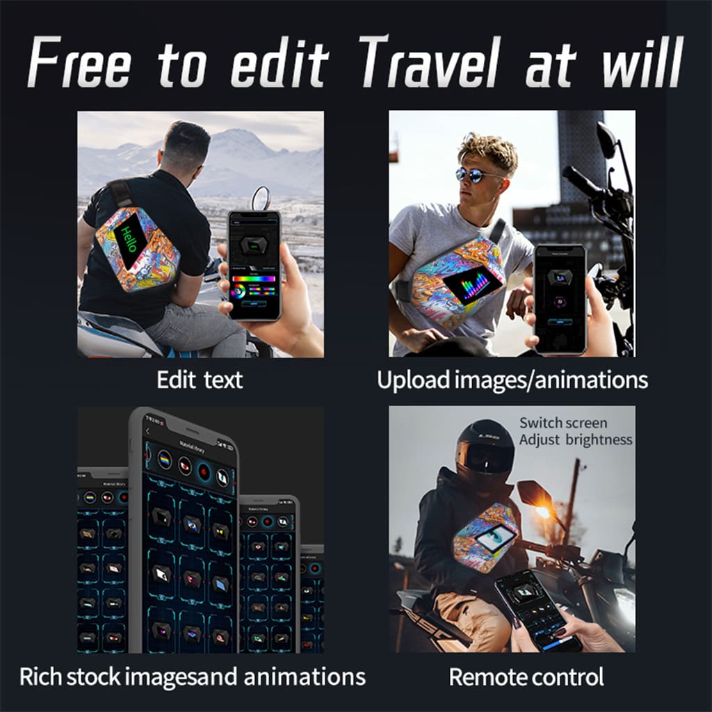 Graffiti LED Sling Bag